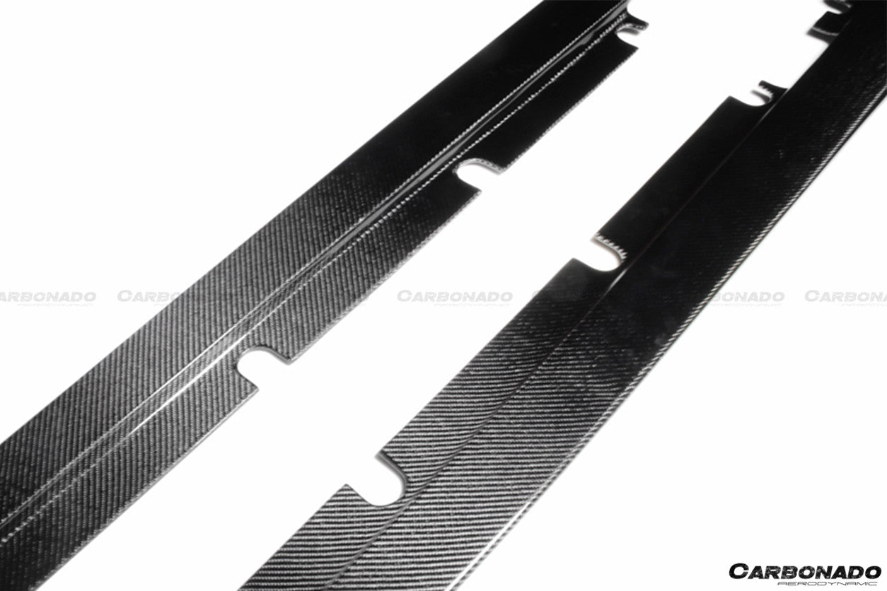 2013-2016 Mercedes Benz W117 CLA Sport / CLA45 AMG RZS Style Side Skirts Under Board - Carbonado