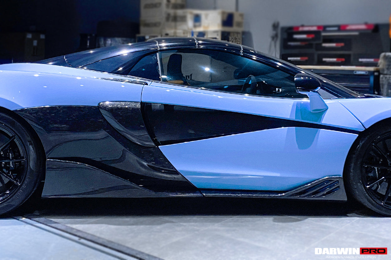 2015-2021 McLaren 600lt 540C 570S BKSS Style Cabon Fiber Side Skirts Under Board - DarwinPRO Aerodynamics