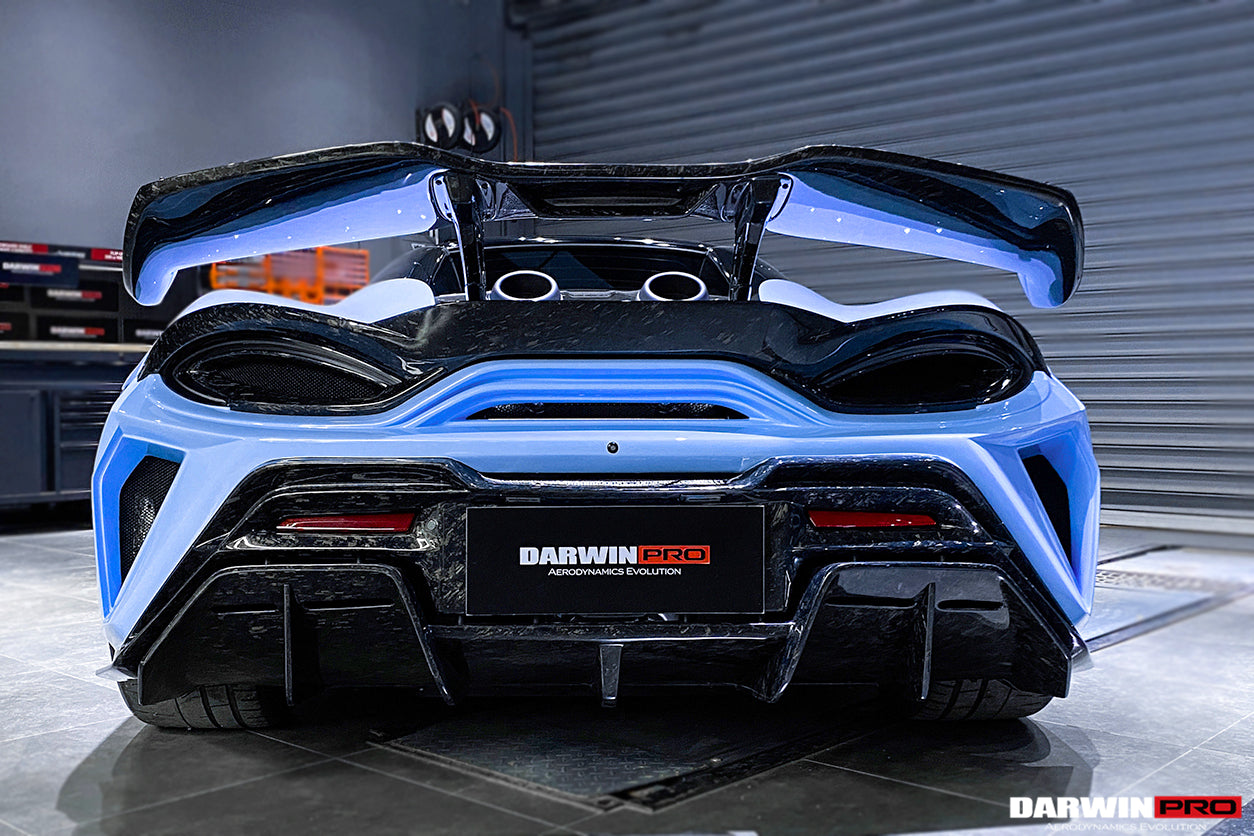 2018-2021 McLaren 600lt BKSS Style Partial Carbon Fiber Rear Bumper - DarwinPRO Aerodynamics