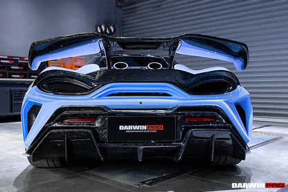 2018-2021 McLaren 600lt BKSS Style Partial Carbon Fiber Rear Bumper - DarwinPRO Aerodynamics