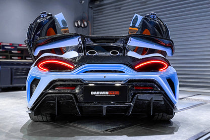 2018-2021 McLaren 600lt BKSS Style Partial Carbon Fiber Rear Bumper - DarwinPRO Aerodynamics