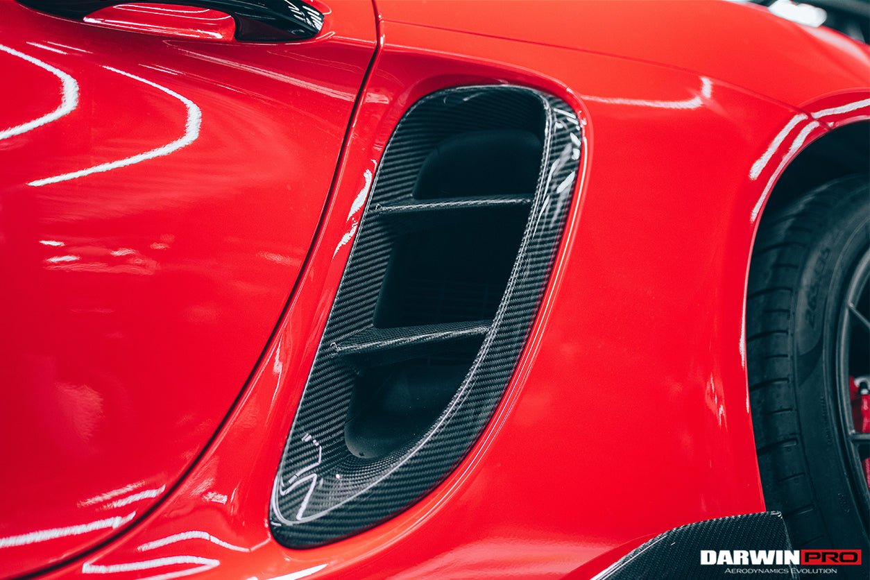 2016-2023 Porsche 718 Cayman/Boxster Carbon Fiber Side Air Vents - DarwinPRO Aerodynamics