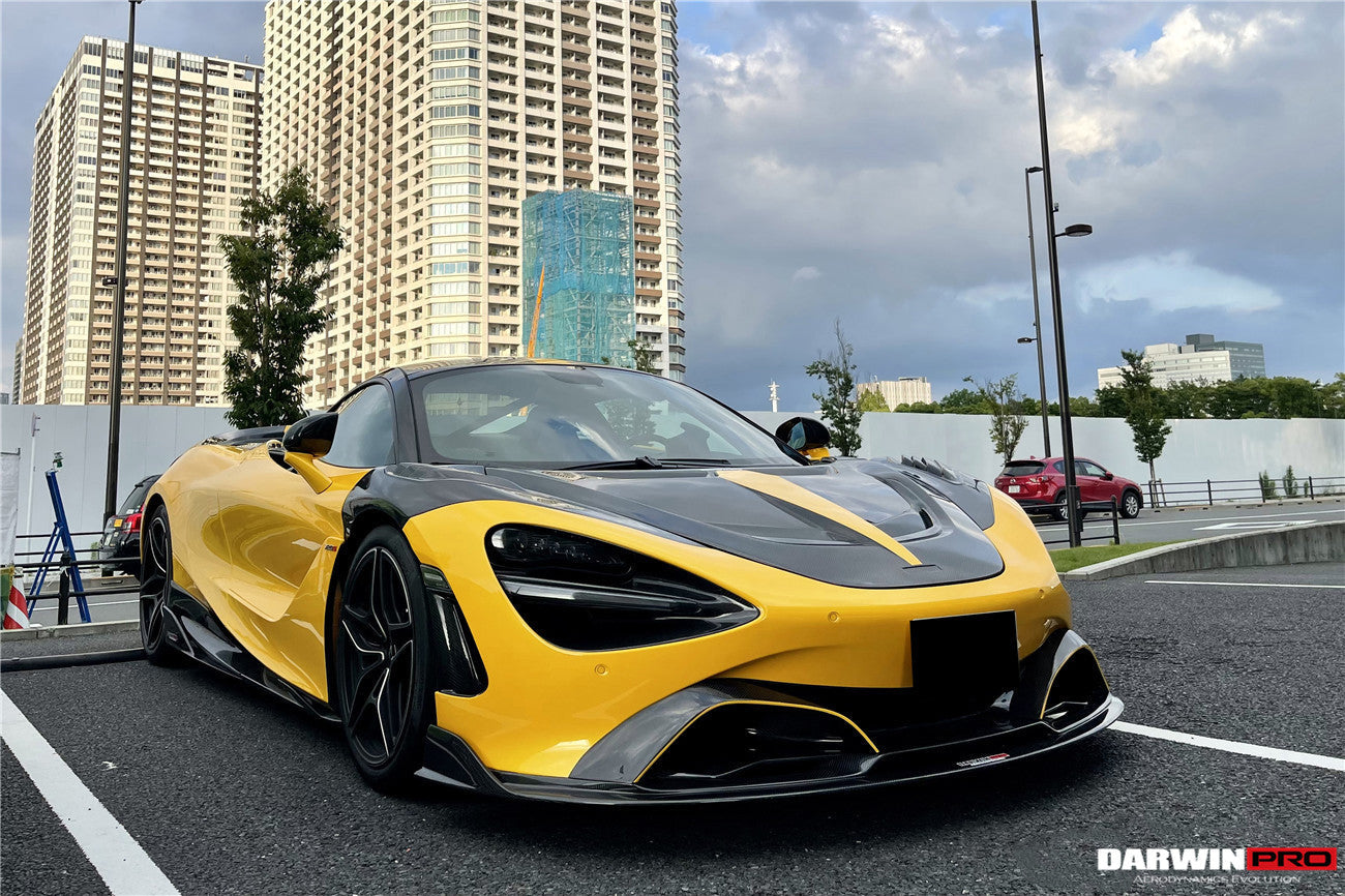 2017-2021 McLaren 720s Se²NWB Style Carbon Fiber Front Lip - DarwinPRO Aerodynamics