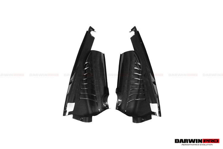 2015-2022 Ferrari 488 GTB/Pista/F8 Dry Carbon Fiber Engine Bay Panels With Heat Protection - DarwinPRO Aerodynamics