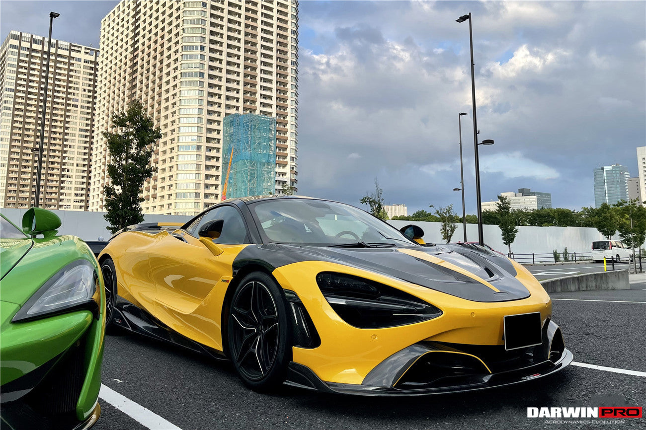 2017-2021 McLaren 720s Se²NWB Style Carbon Fiber Front Lip - DarwinPRO Aerodynamics