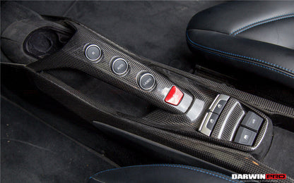 2015-2020 Ferrari 488 GTB/Spyder Dry Carbon Fiber Bridge  Control - DarwinPRO Aerodynamics
