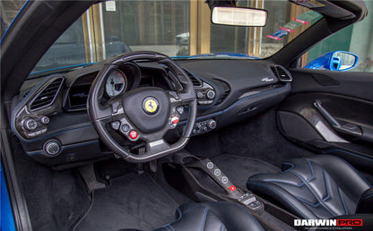 2015-2020 Ferrari 488 GTB/Spyder Dry Carbon Fiber Bridge  Control - DarwinPRO Aerodynamics