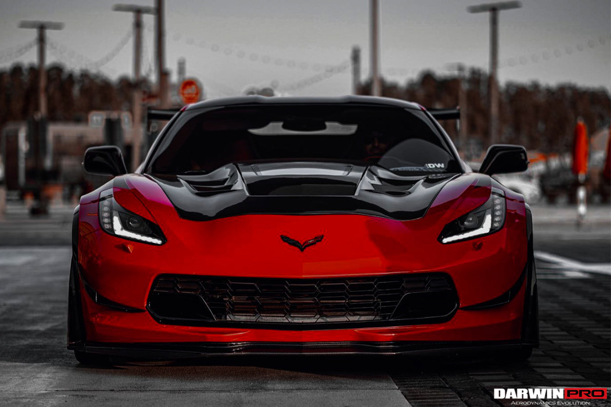 2013-2019 Corvette C7 Z51 Z06 Grandsport Carbon Fiber Canards - DarwinPRO Aerodynamics