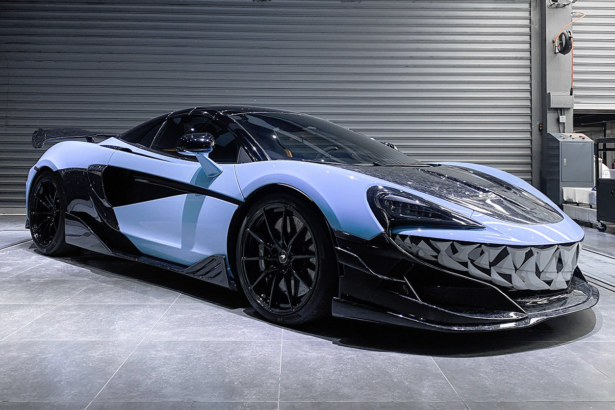 2015-2021 McLaren 600lt 540C 570S BKSS Style Cabon Fiber Side Skirts Under Board - DarwinPRO Aerodynamics