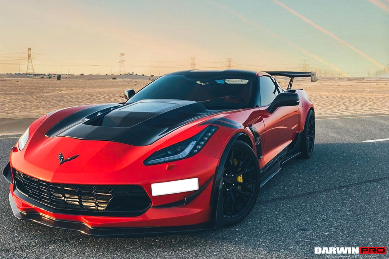 2013-2019 Corvette C7 Z51 Z06 Grandsport Carbon Fiber Canards - DarwinPRO Aerodynamics