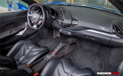 2015-2020 Ferrari 488 GTB/Spyder Dry Carbon Fiber Bridge  Control - DarwinPRO Aerodynamics
