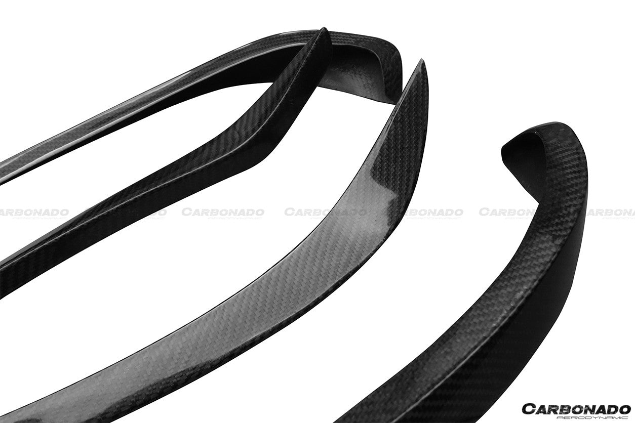 2013-2016 Mercedes Benz W117 CLA Sport / CLA45 AMG RZS Style Front Canards - Carbonado