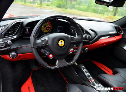 2015-2020 Ferrari 488 GTB/Spyder Dry Carbon Fiber Bridge  Control - DarwinPRO Aerodynamics