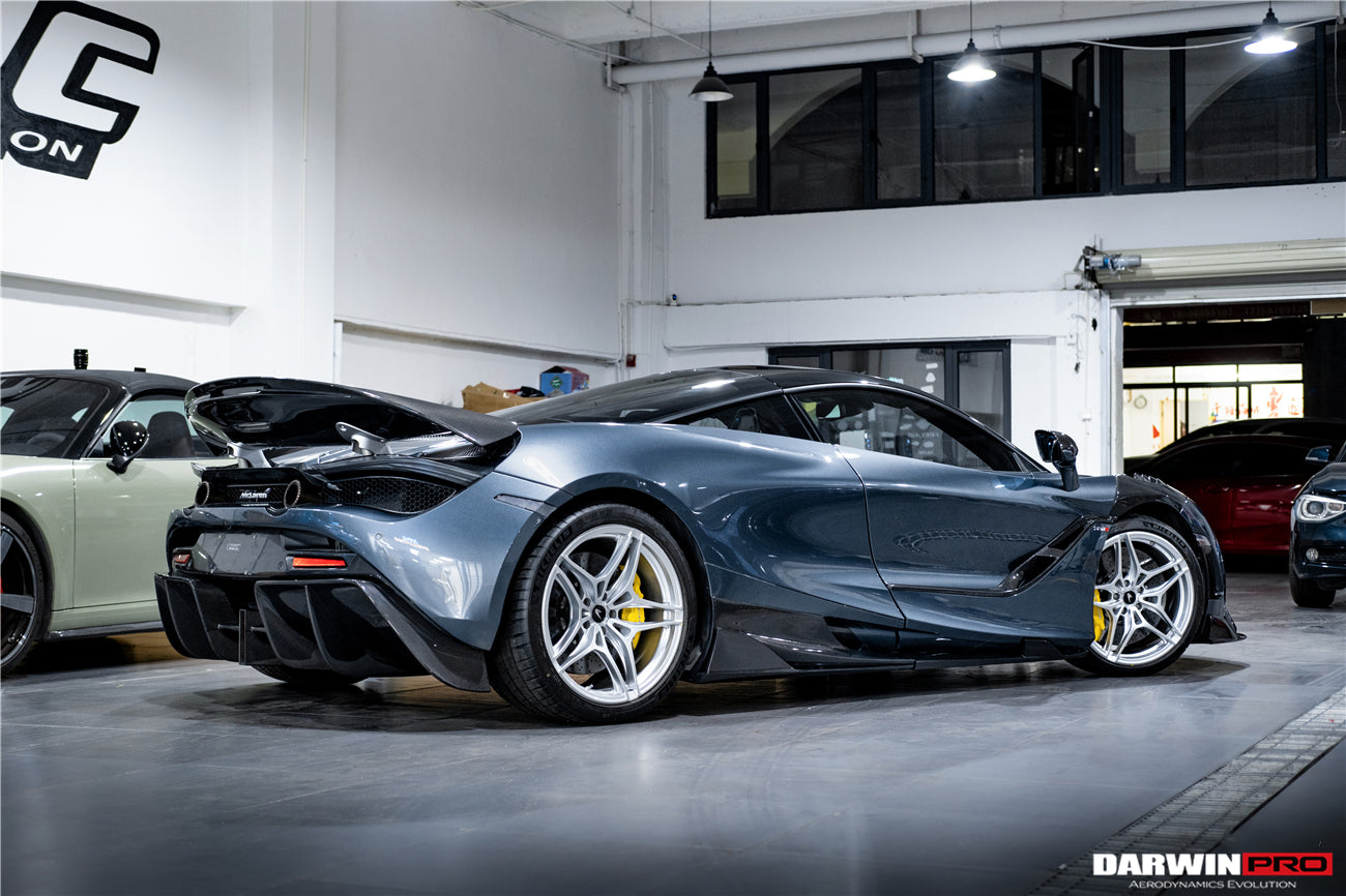 2017-2021 McLaren 720s Se²NWB Style Carbon Fiber Side Skirts - DarwinPRO Aerodynamics