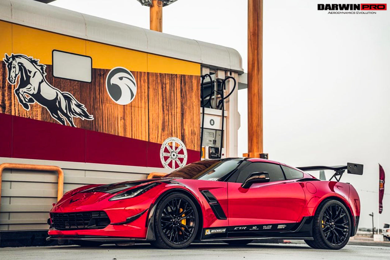 2013-2019 Corvette C7 Z51 Z06 Grandsport Carbon Fiber Canards - DarwinPRO Aerodynamics