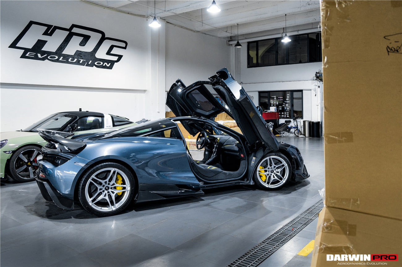 2017-2021 McLaren 720s Se²NWB Style Carbon Fiber Side Skirts - DarwinPRO Aerodynamics