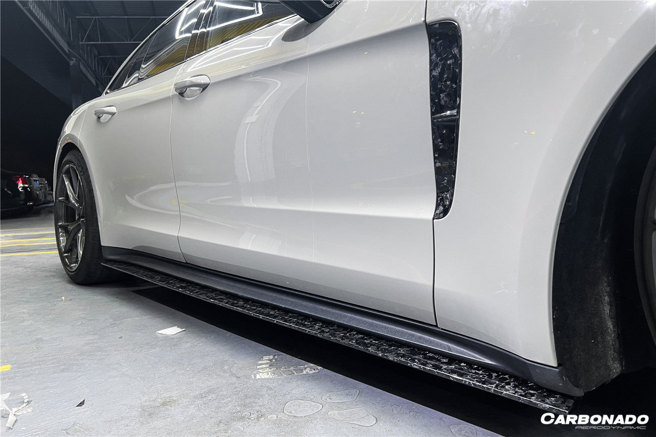 2017-2023 Porsche Panamera 971-1/971-2 OD Style Side Skirts - Carbonado