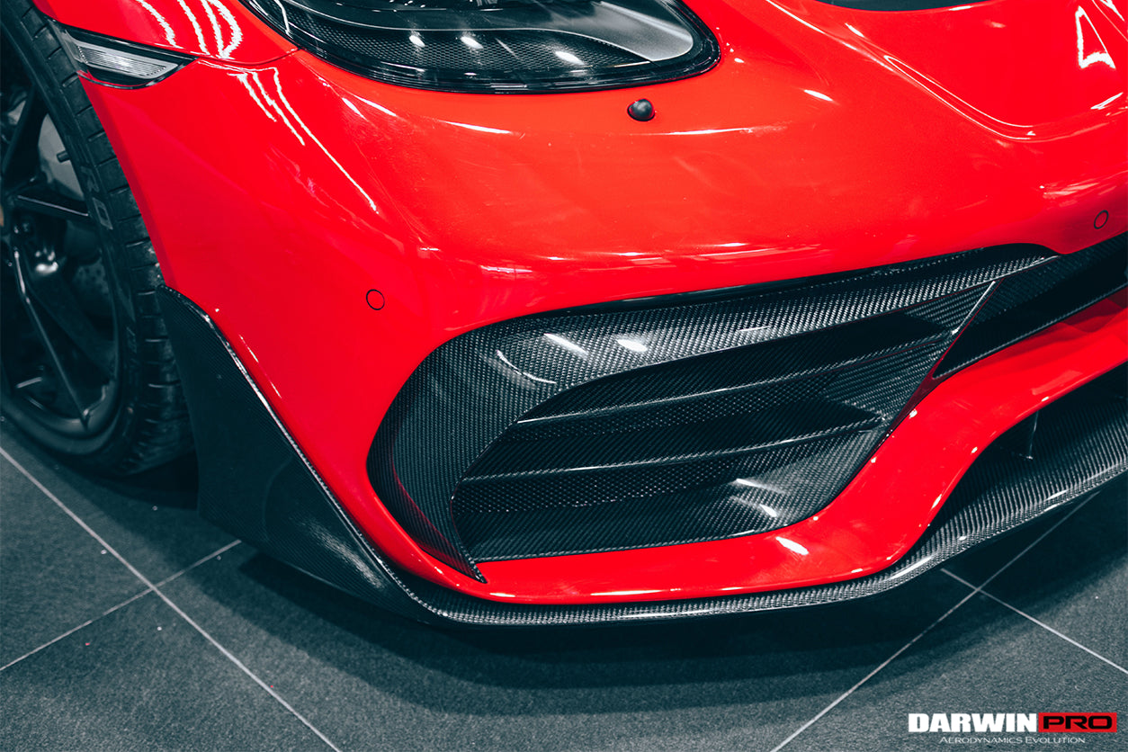 2016-2023 Porsche 718 Cayman/Boxster BKSS Style Partial Carbon Fiber Front Bumper - DarwinPRO Aerodynamics