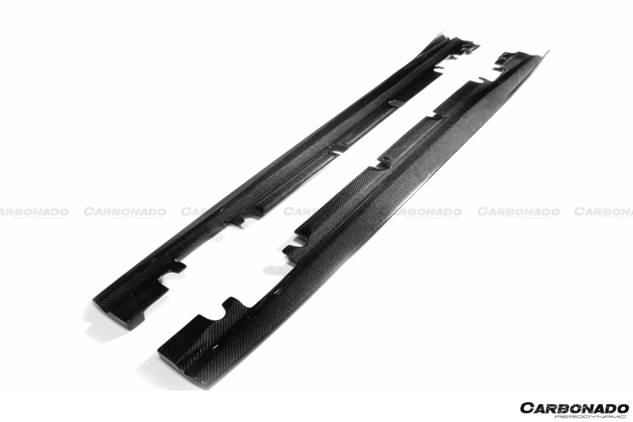 2013-2016 Mercedes Benz W117 CLA Sport / CLA45 AMG RZS Style Side Skirts Under Board - Carbonado