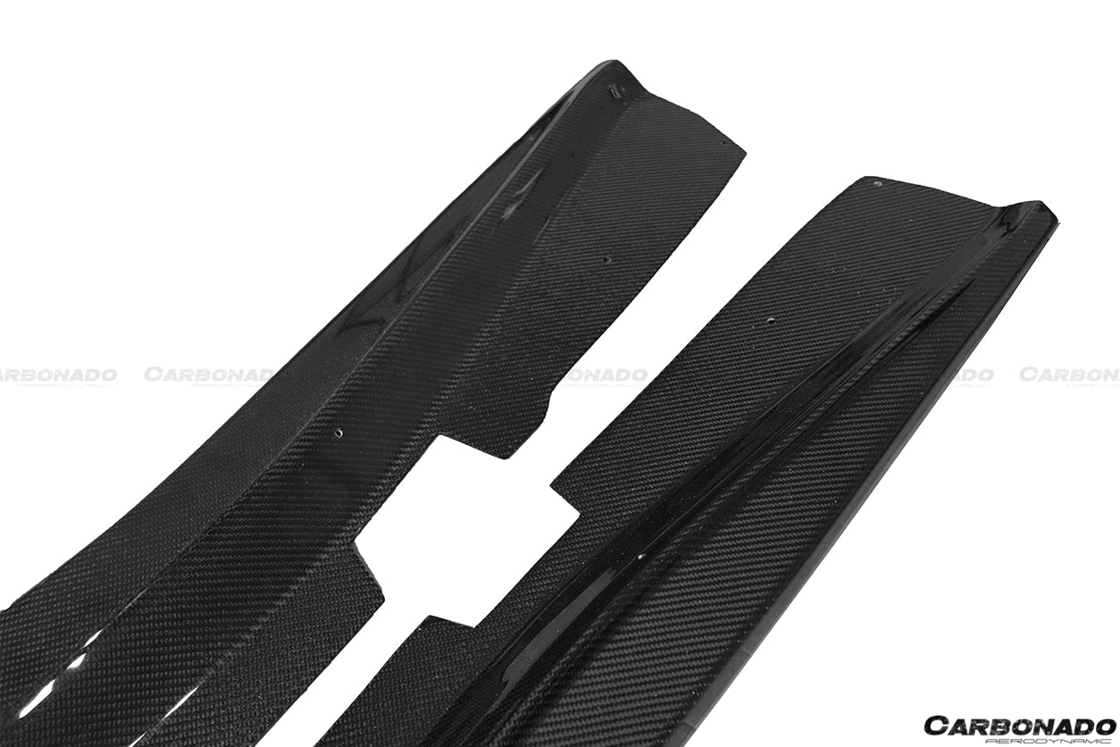 2013-2019 Corvette C7 AR Style Carbon Fiber Side Skirts - Carbonado