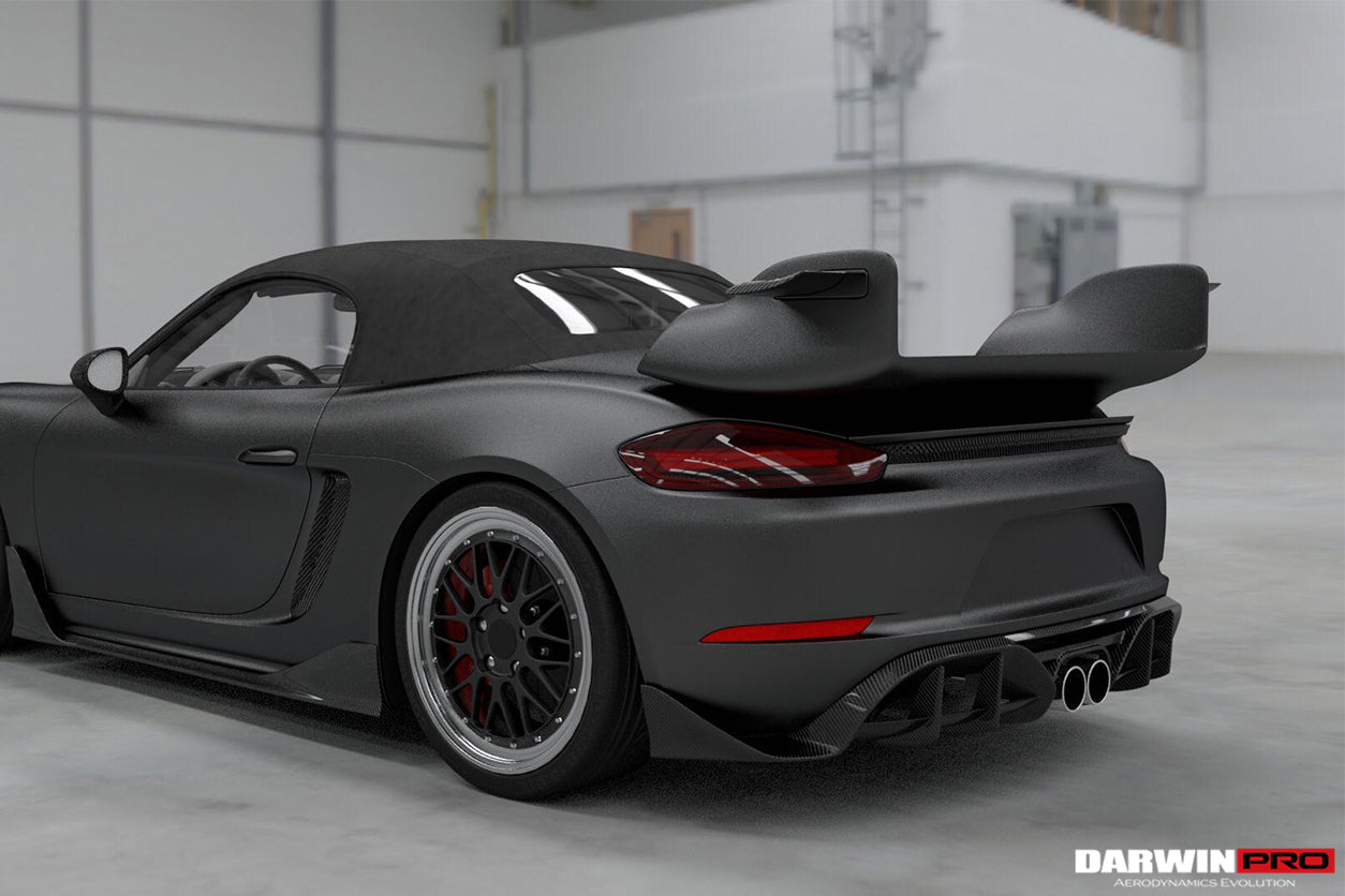 2016-2023 Porsche 718 Cayman/Boxster STM Style Trunk Spoiler - DarwinPRO Aerodynamics