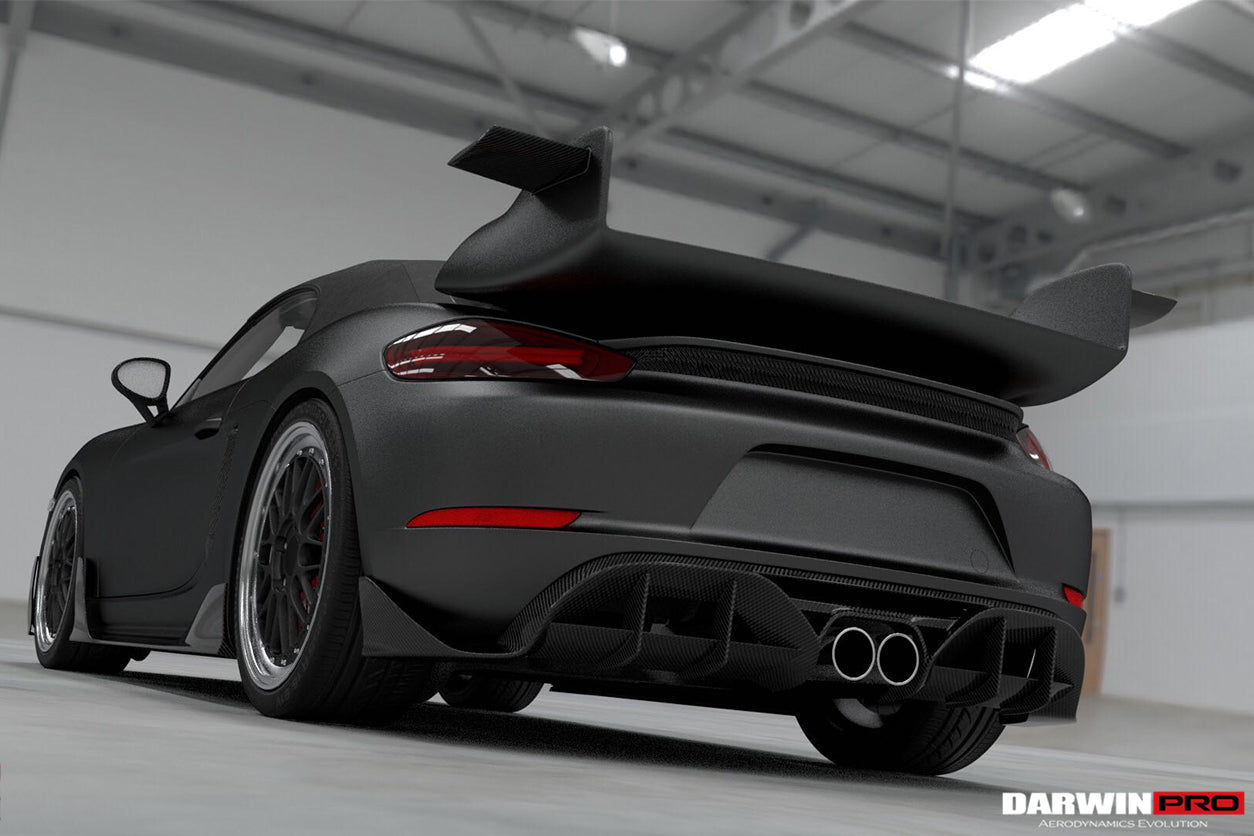 2016-2023 Porsche 718 Cayman/Boxster STM Style Trunk Spoiler - DarwinPRO Aerodynamics