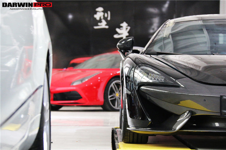 2015-2020 McLaren 540c/570s Front Bumper Side Splitter - DarwinPRO Aerodynamics