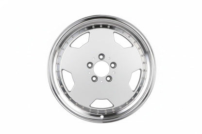 E802 Silver Machined Lip 17in Staggered Set 8.0 ET25 / 9.5 ET25 5.112 (4 Wheels)