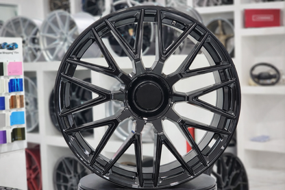 E803 Gloss Black 22x9.0 ET32 5.112 - Square Set (4 Wheels)