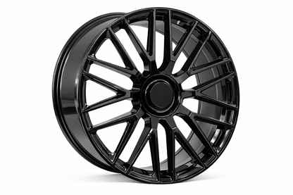 E803 Gloss Black 20x9.5 ET35 5.112 - Square Set (4 Wheels)