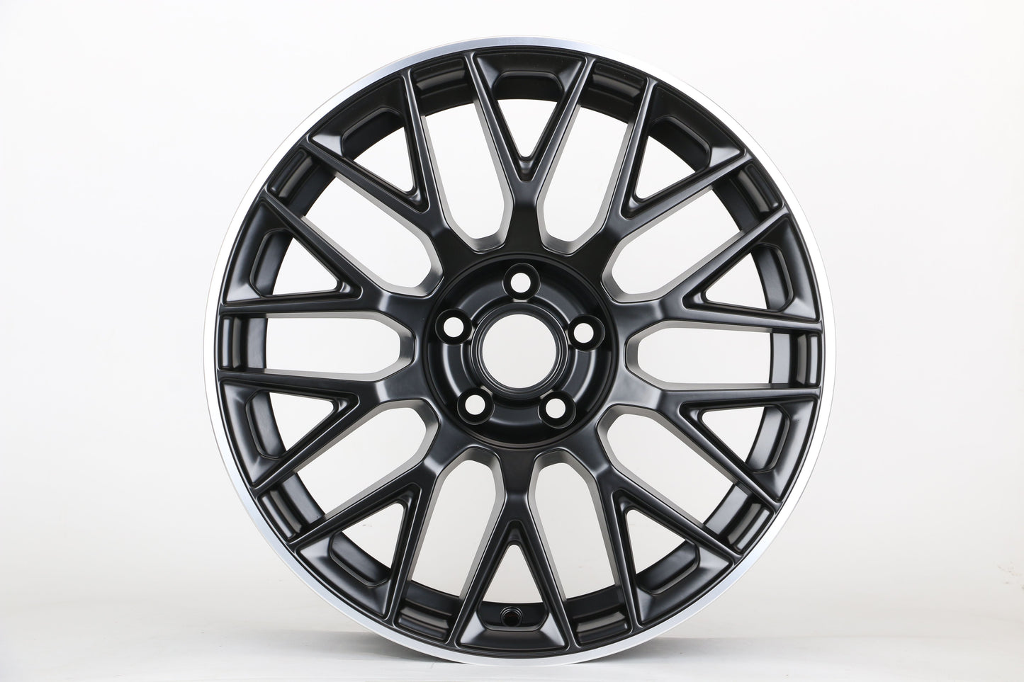 E803 Satin Black Machined Lip 19x9.5 ET35 5.112 - Square Set (4 Wheels)