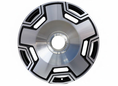 E804 Black Machined Face 22in Staggered Set 9.0 ET30 / 10.0 ET45 5.112.120 (4 Wheels)