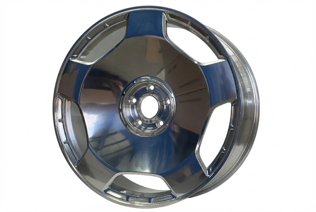 E805 Polished Face 24x10.0 ET35 5.130 - Square Set (4 Wheels)