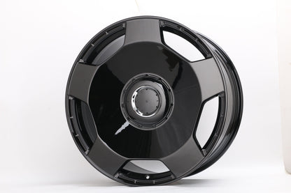 E805 Gloss Black 22x10 ET30 5.130 – (Square Set of 4)