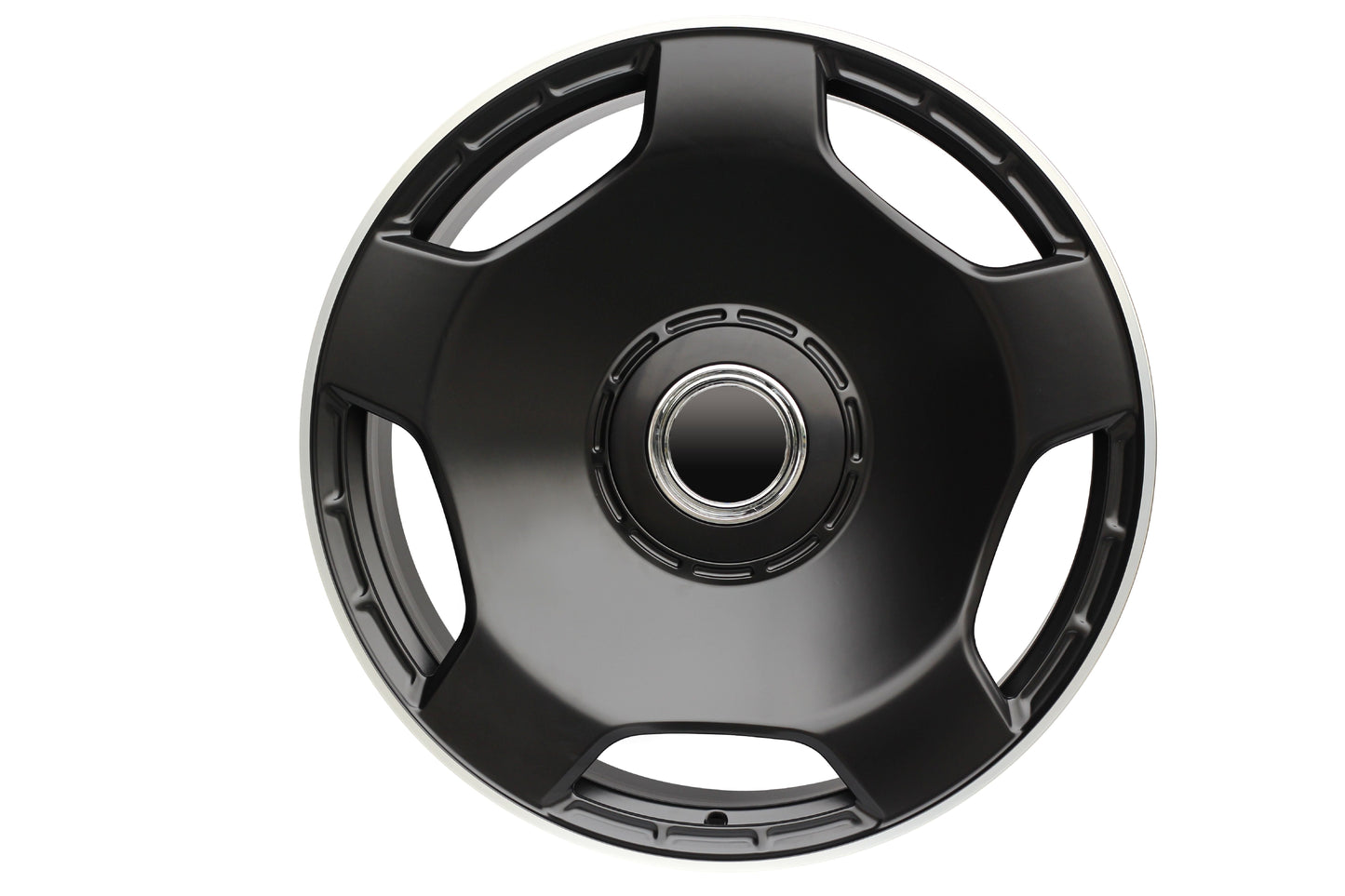 E805 Satin Black Machined Lip 20x9.5 ET42 5.112 - Square Set (4 Wheels)