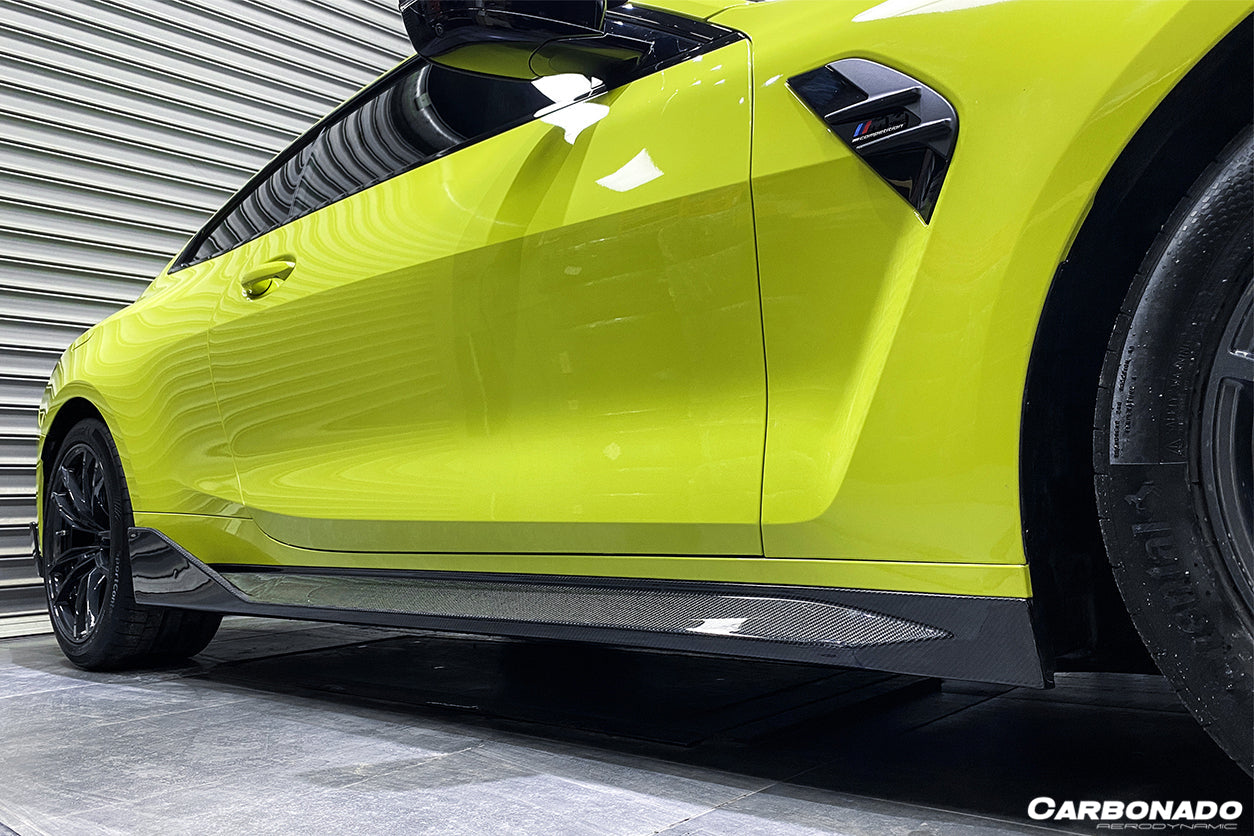 2021-UP BMW M4 G82/G83 MP Style Carbon Fiber Side Skirts - Carbonado