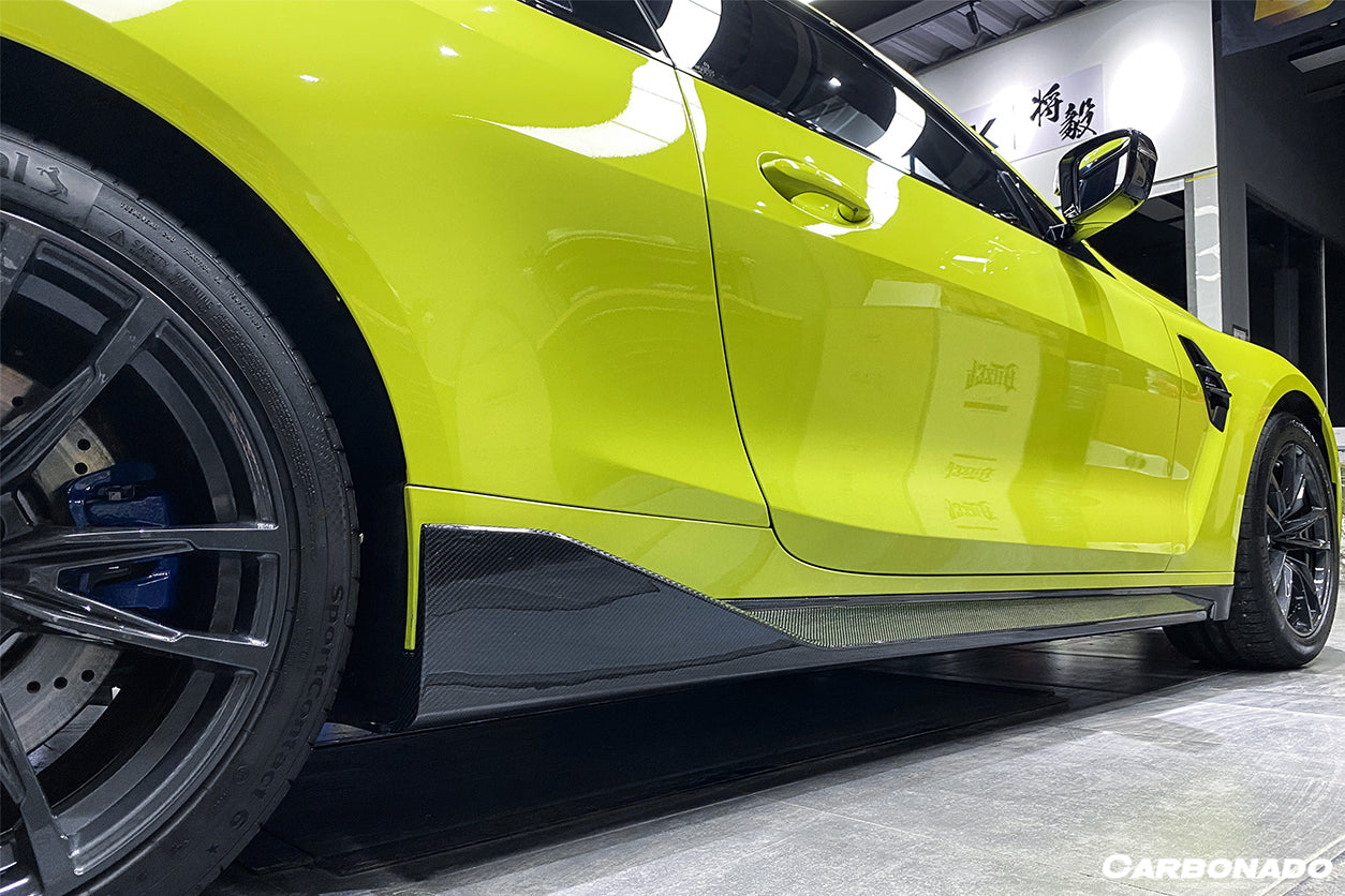 2021-UP BMW M4 G82/G83 MP Style Carbon Fiber Side Skirts - Carbonado