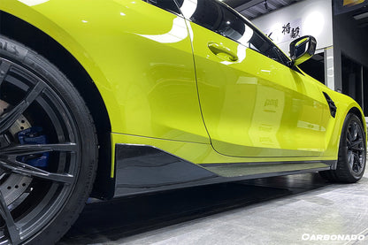 2021-UP BMW M4 G82/G83 MP Style Carbon Fiber Side Skirts - Carbonado