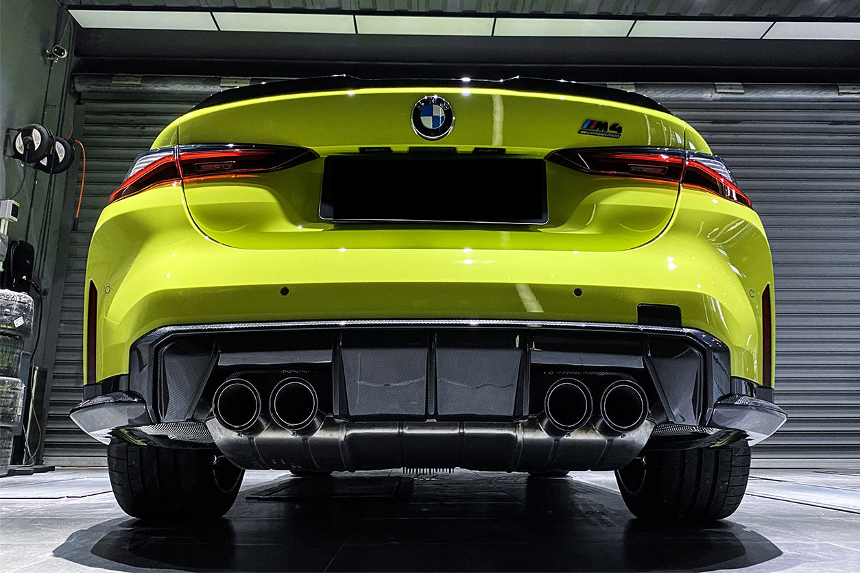 2021-UP BMW M4 G82/G83/G80 M3 MP Style Carbon Fiber Quad Rear Lip - Carbonado