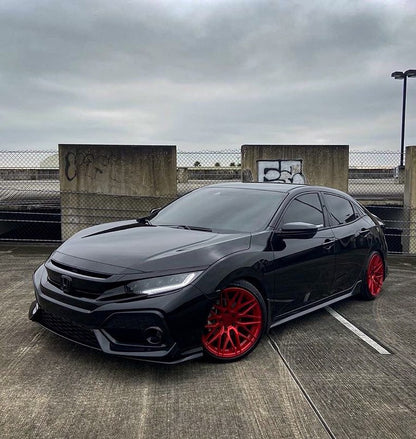 18" F1R F103 Candy Red 5x112 ( Staggered Setup ) ( Set of 4 )