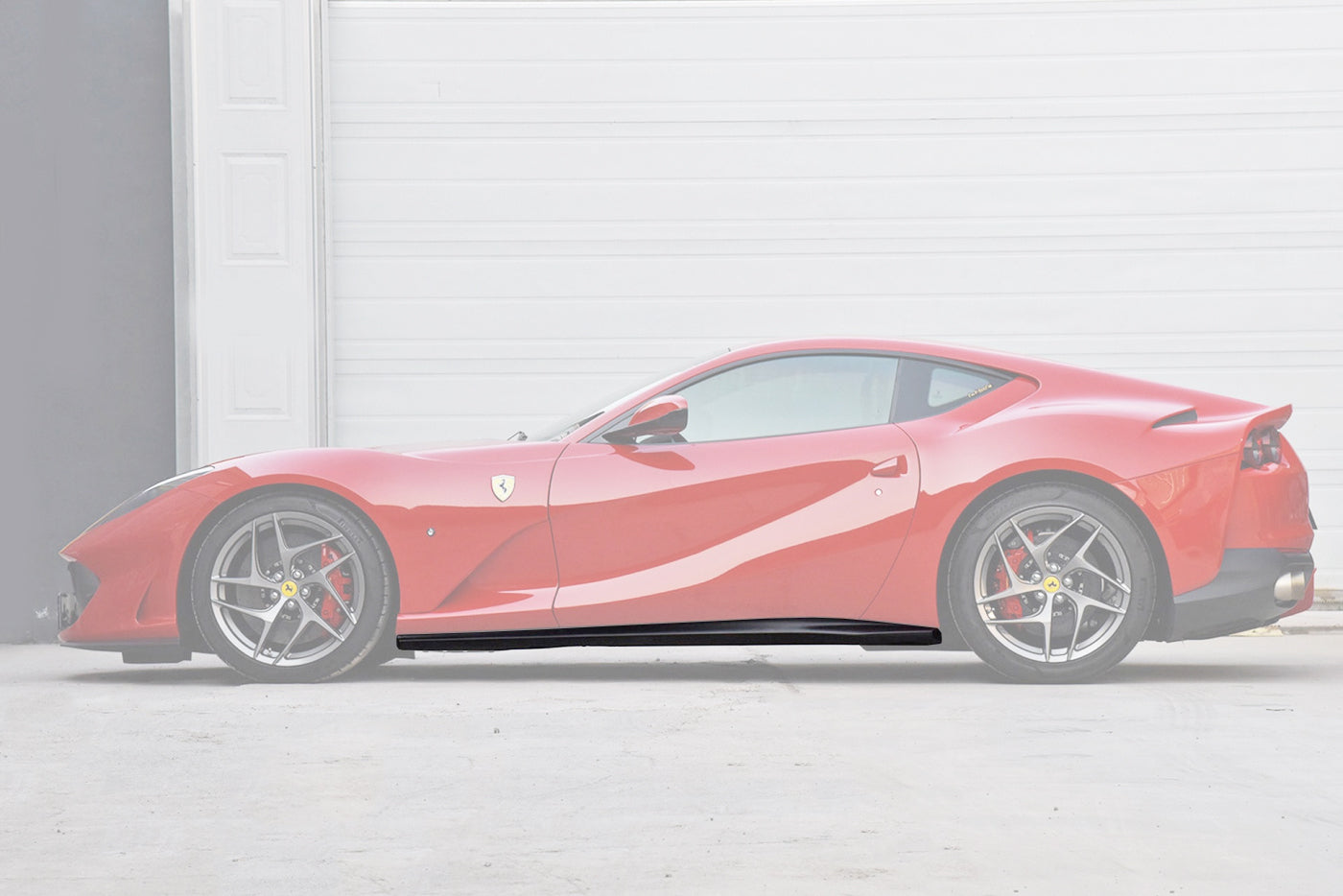 2017-2024 Ferrari 812 Superfast & GTS OE Style Dry Carbon Fiber Side Skirts - Carbonado