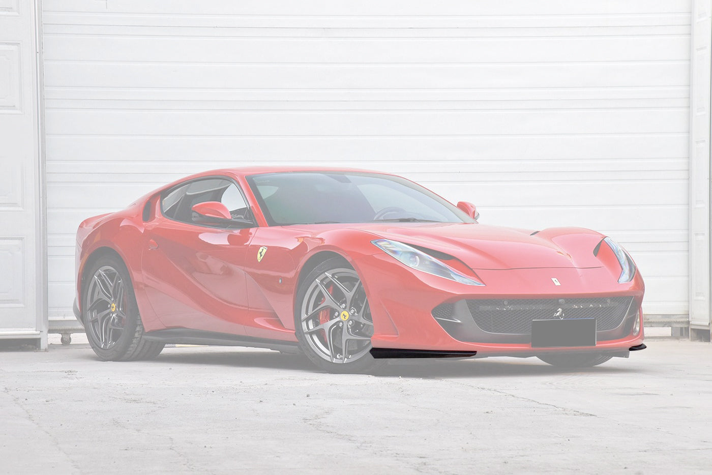 2017-2024 Ferrari 812 Superfast & GTS OE Style Dry Carbon Fiber Front Side Splitter - Carbonado