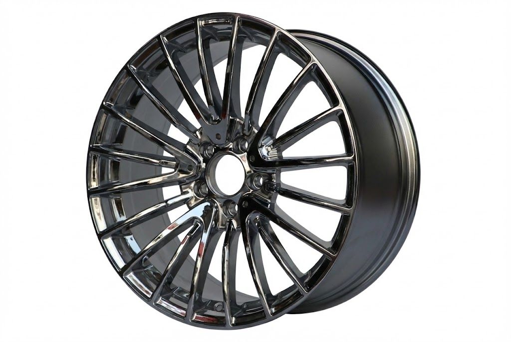 E812 Black Chrome 18x8.5 ET35 5.112 - Square Set (4 Wheels)