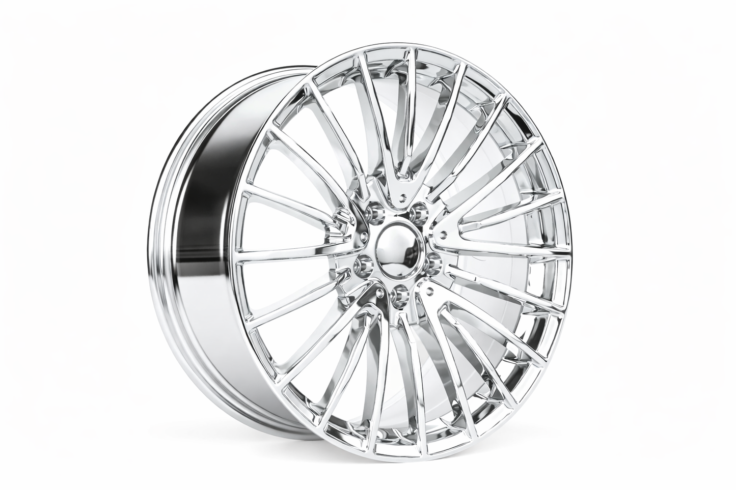 E812 Chrome 20in Staggered Set 8.5 ET30 / 9.5 ET35 5.112 (4 Wheels)