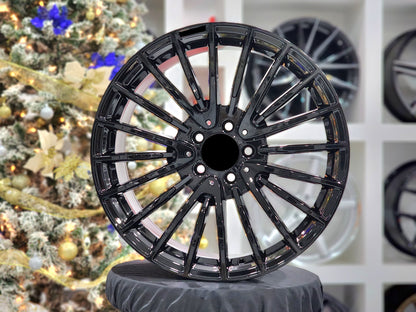 E812 Gloss Black 19x9.5 ET35 5.112 - Square Set (4 Wheels)