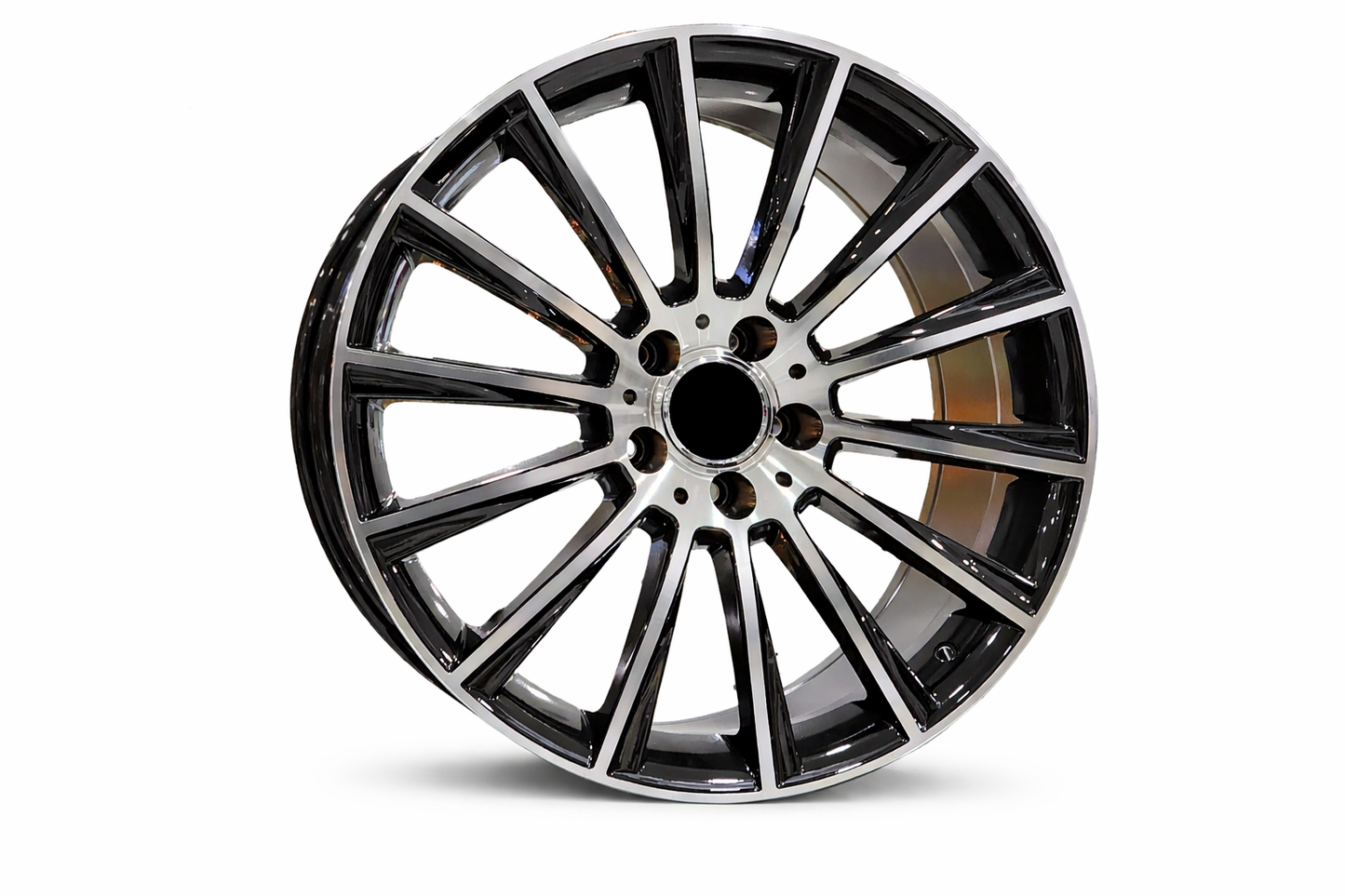 E813 Black Machined Face 19x9.5 ET35 5.112 - Square Set (4 Wheels)