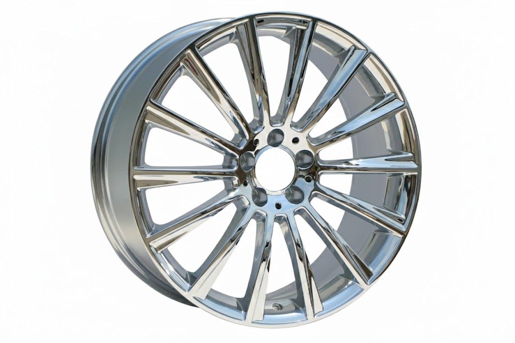 E813 Chrome 20x8.5 ET35 5.112 - Square Set (4 Wheels)