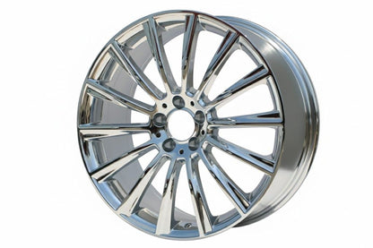 E813 Chrome 22in Staggered Set 9.0 ET32 / 10.0 ET45 5.112 (4 Wheels)