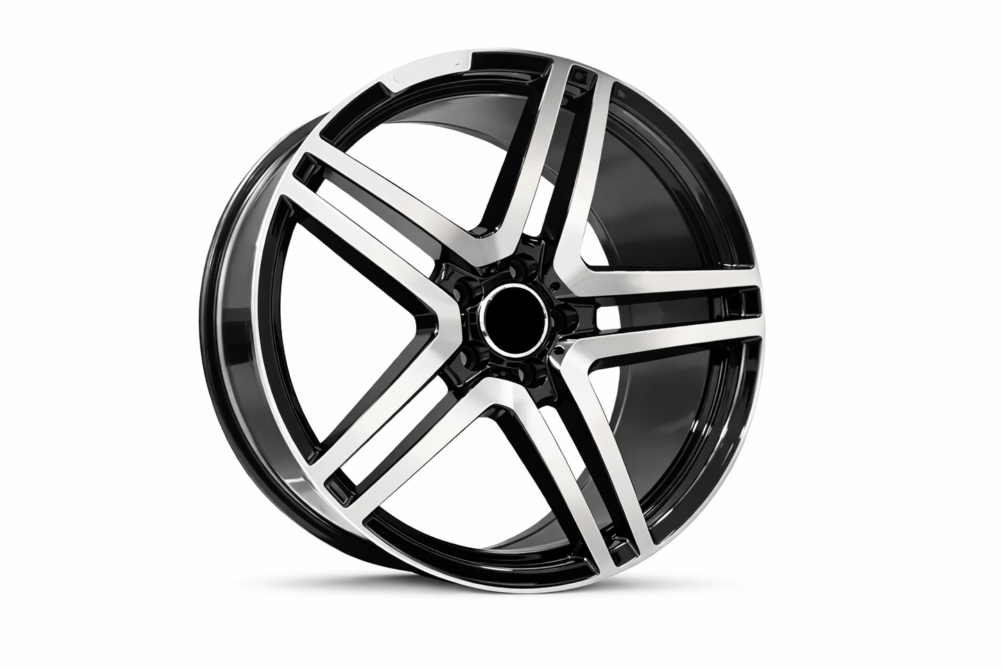 E815 Black Machined Face 20x8.5 ET32 5.112 - Square Set (4 Wheels)