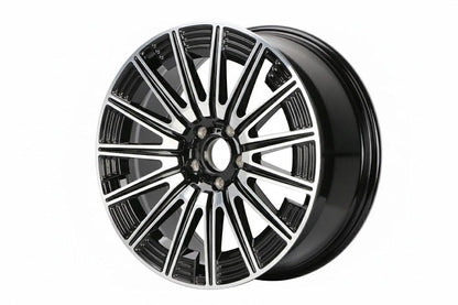 E819 Black Machined Face 18x8.0 ET36 5.112 - Square Set (4 Wheels)